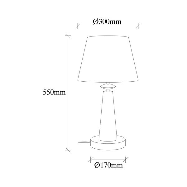 Samuel aranyszínű fém asztali lámpa - Opviq lights-image-1