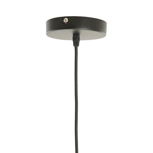 Barna függőlámpa textil búrával ø 12 cm Verita – Light & Living-image-2