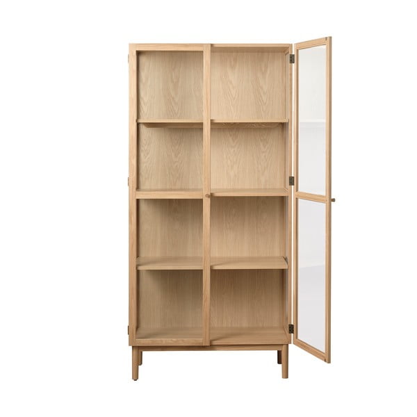 Natúr színű tölgyfa tálalószekrény 190x90 cm Elba – Unique Furniture-image-3