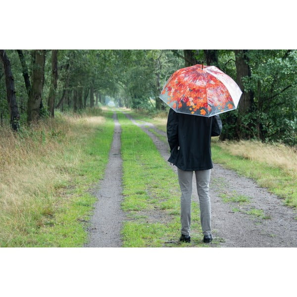 Ambiance Birdcage Fall Leaves átlátszó botesernyő, ⌀ 93 cm - Esschert Design-image-3