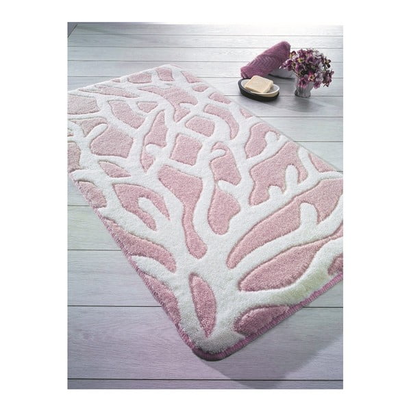 Bathmats Moss rózsaszín fürdőszobai szőnyeg, 100 x 160 cm - Confetti