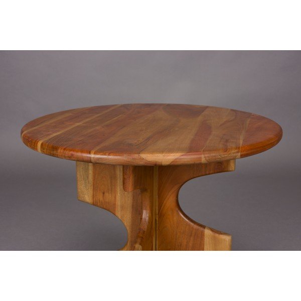 Akácfa kerek tárolóasztal ø 60 cm Morgan – Dutchbone-image-3