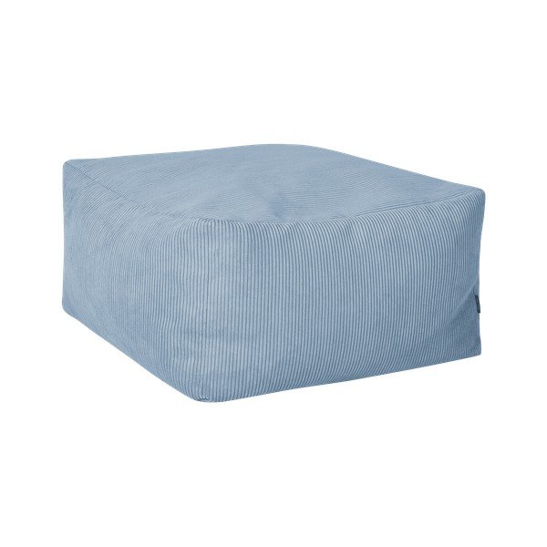 Világoskék kordbársony puff Keno – noo.ma