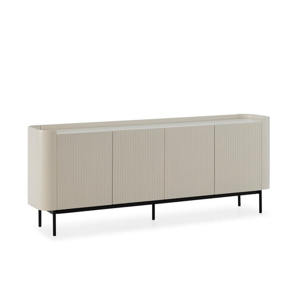Krémszínű komód 200x80x40 cm Willa – MOME-image-3