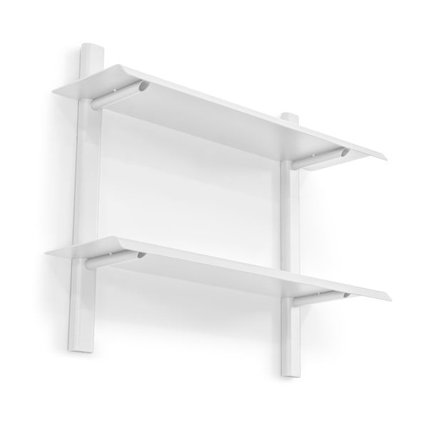 Fehér többszintes fém fali polc 60 cm Hola – Spinder Design-image-3