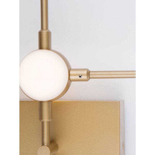 Aranyszínű fém LED fali lámpa Atomo – Nova Luce-image-3