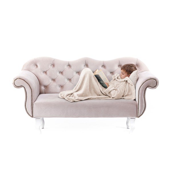 Lazykids bézs gyermek TV-nézős takaró ujjakkal - DecoKing-image-4