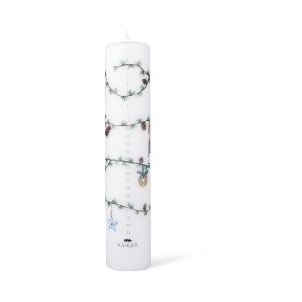 Gyertya karácsonyi mintával Hammershøi Christmas – Kähler Design