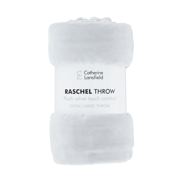 Világosszürke mikroplüss ágytakaró 200x240 cm Raschel – Catherine Lansfield-image-2