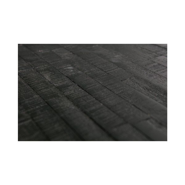 Sharing fekete összecsukható asztal újrahasznosított teakfa asztallappal- BePureHome-image-2