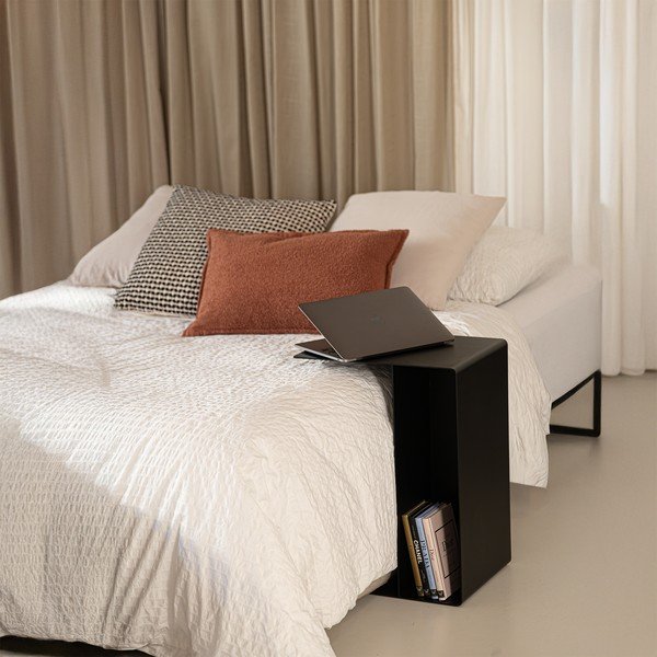 Acél tárolóasztal 40x30 cm Slide Low – Spinder Design-image-1