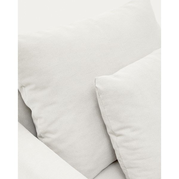 Fehér len fotel Nora – Kave Home-image-1