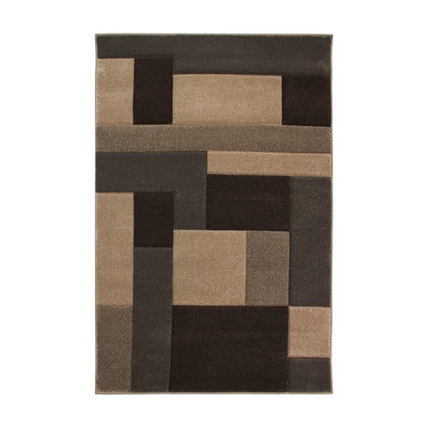 Cosmos Beige Brown barnásbézs szőnyeg, 120 x 170 cm - Flair Rugs
