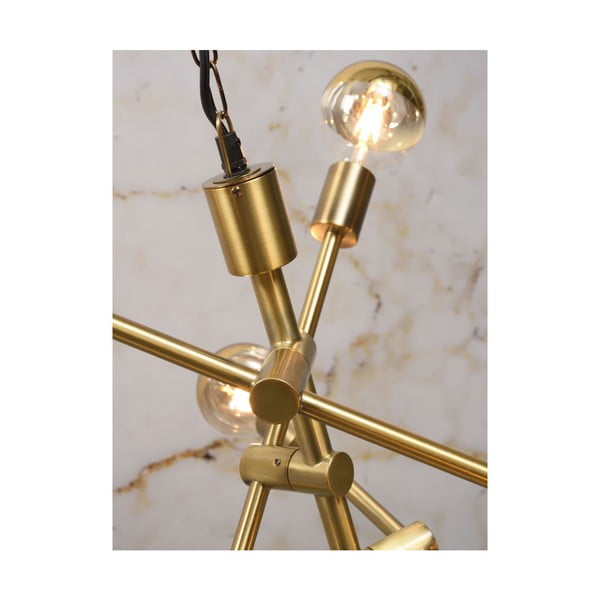 Aranyszínű függőlámpa üveg búrával ø 60 cm Nashville – it's about RoMi-image-3