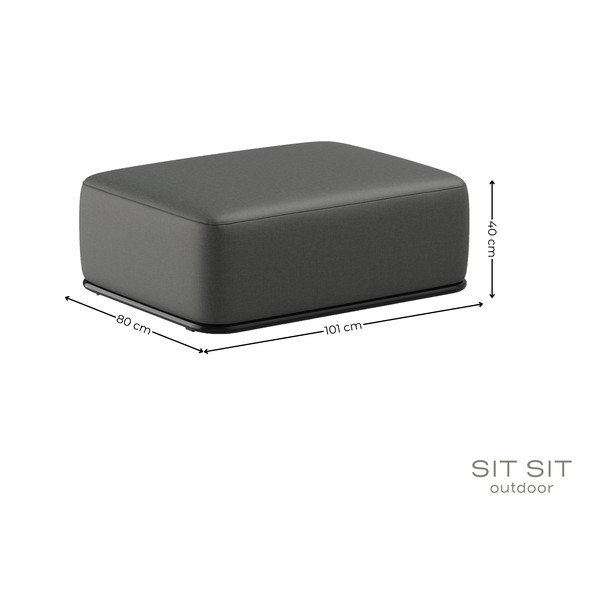 Sötétszürke kerti lábtartó Straw – Sit Sit-image-3