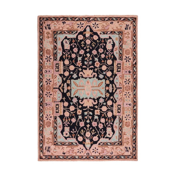 Rózsaszín kézi szövésű gyapjú szőnyeg 200x290 cm Blossom Traditional – Flair Rugs