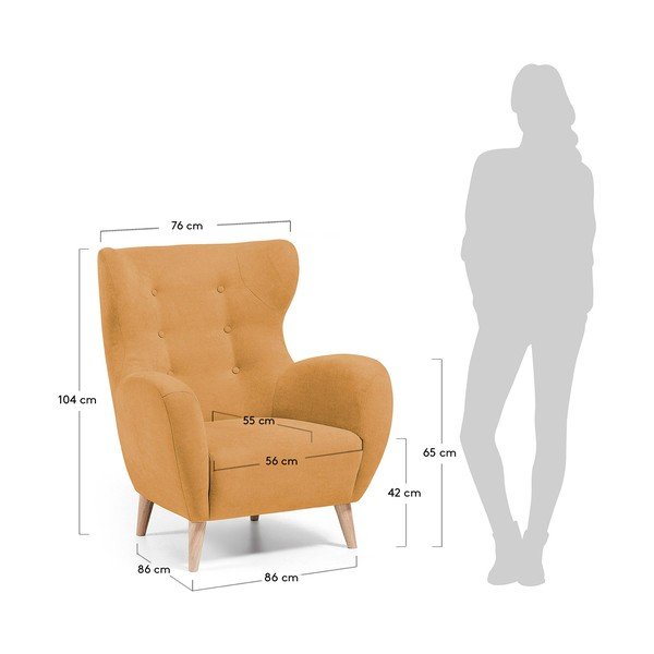 Passo sárga fotel - Kave Home-image-4