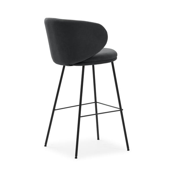 Sötétszürke bárszék szett 2 db-os (ülésmagasság 65 cm) Rush – Marckeric-image-4