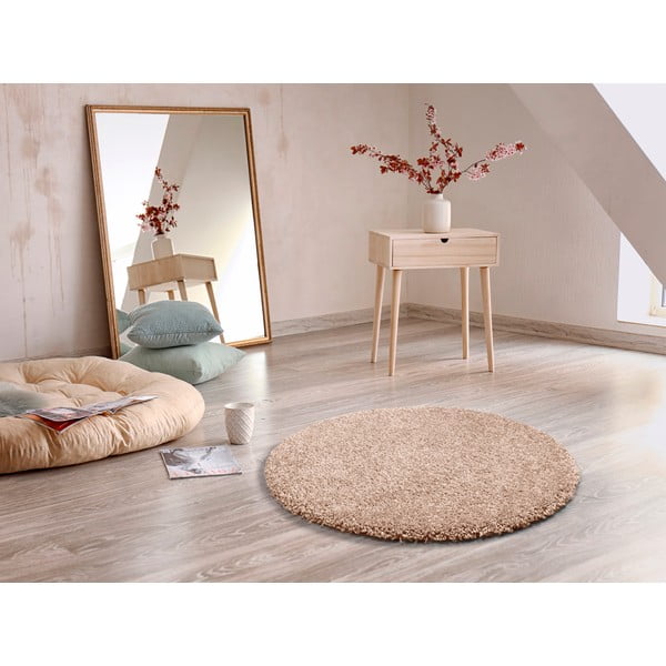 Aqua Lisa világosbarna szőnyeg, ø 100 cm - Universal-image-1