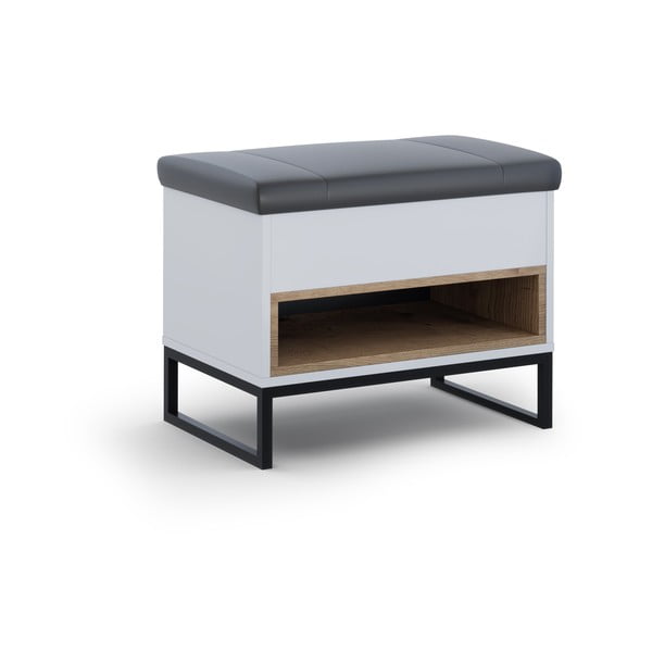 Fehér cipőtartó paddal Olis - Cosmopolitan Design-image-1