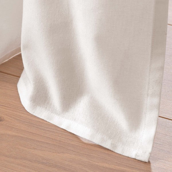 Fehér-bézs pamutkeverék függöny 140x240 cm Altea – douceur d'intérieur-image-4