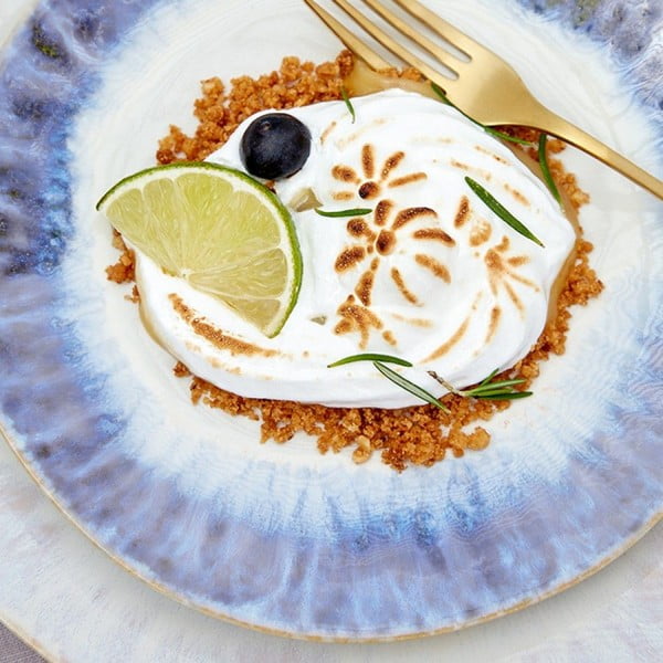 Brisa kék agyagkerámia tányér, ⌀ 20 cm - Costa Nova-image-1