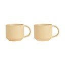 Világossárga terrakotta bögre szett 2 db-os Yuka – OYOY Living Design