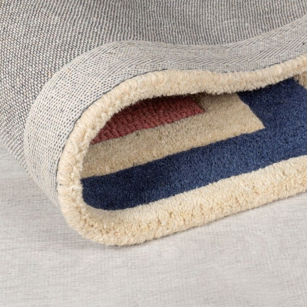 Kézi szövésű gyapjú futószőnyeg 60x230 cm Retro Blocks – Flair Rugs-image-2