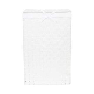 Laundry Basket Linen fehér, fedeles szennyeskosár, magasság 60 cm - Compactor