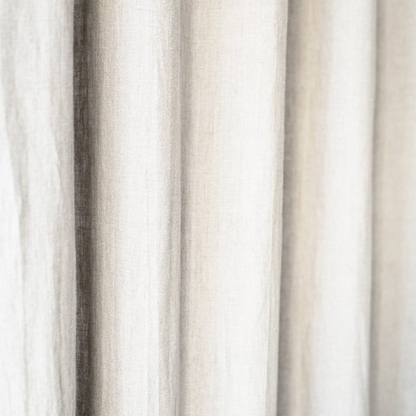 Night Tim krémfehér len függöny, 275 x 140 cm - Linen Tales-image-1
