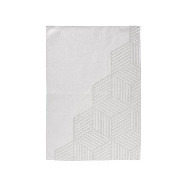 Hexagon világosszürke pamut konyharuha, 50 x 70 cm - Zone