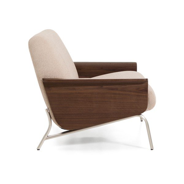 Világosbarna zsenília kanapé 165 cm Amsen – Kave Home-image-3