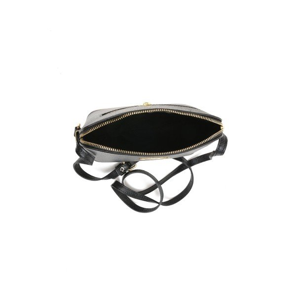 Cosma fekete bőr válltáska - Mangotti Bags-image-3