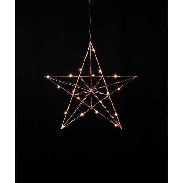 Line rézszínű világító LED dekoráció, magasság 38 cm - Star Trading-image-2