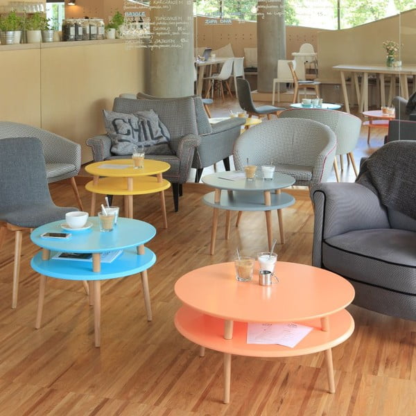 UFO világosszürke dohányzóasztal, ⌀ 57 cm - Ragaba-image-3