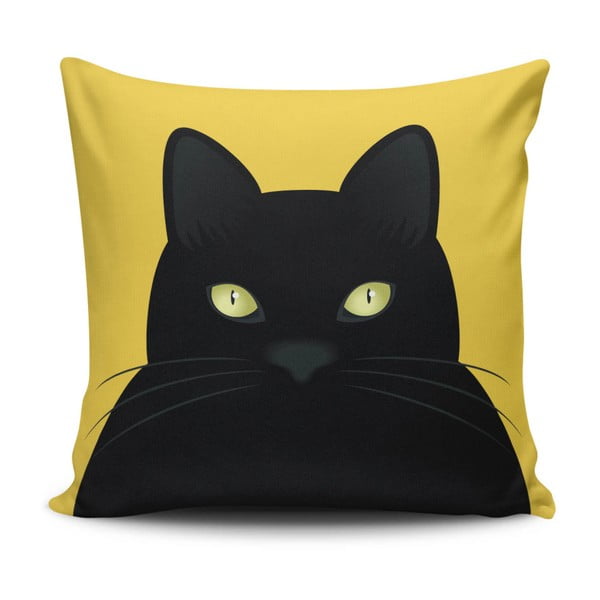 Cushion Love Cat pamutkeverék díszpárna, 45 x 45 cm