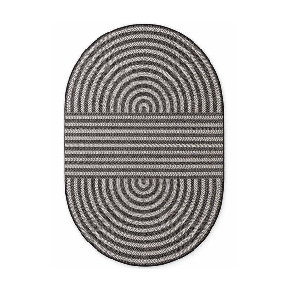 Fekete-krémszínű kültéri-beltéri szőnyeg 160x230 cm Haringey Woodfield – Ted Baker