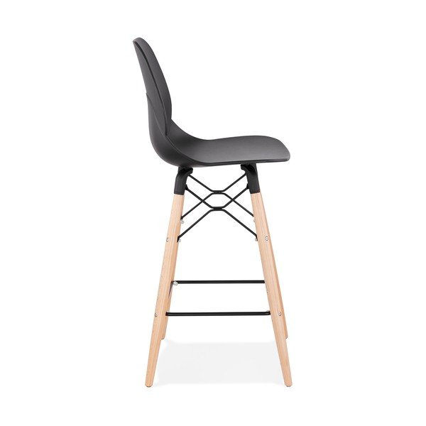 Marcel Mini fekete bárszék, ülésmagasság 68 cm - Kokoon-image-2