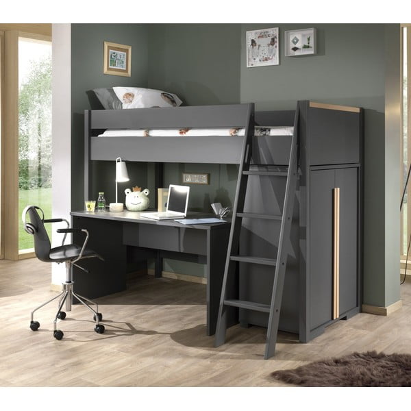 London sötétszürke gyerek íróasztal - Vipack-image-1