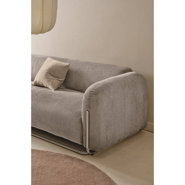 Szürkésbézs kordbársony kanapé 234 cm Everman – Jotex-image-1