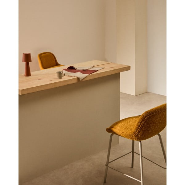 Mustársárga bárszék (ülésmagasság 65 cm) Aimin – Kave Home-image-2