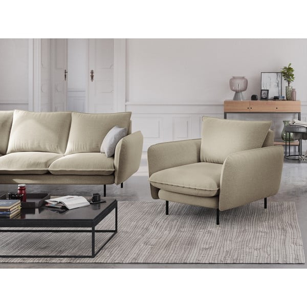 Vienna bézs fotel - Cosmopolitan Design-image-1