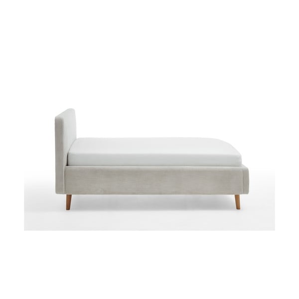 Bézs kárpitozott egyszemélyes ágy ágyrács nélkül 120x200 cm Mattis – Meise Möbel-image-3