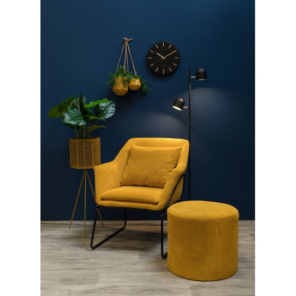 Glam sárga kordbársony fotel - Leitmotiv-image-1