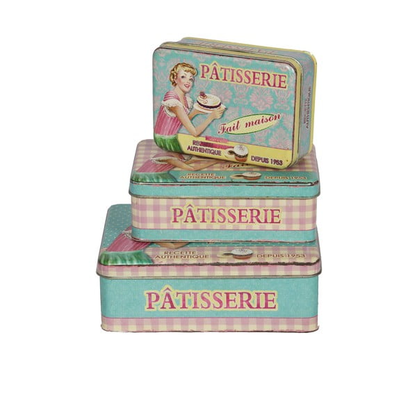Patisserie 3 darab tárolóedény - Antic Line