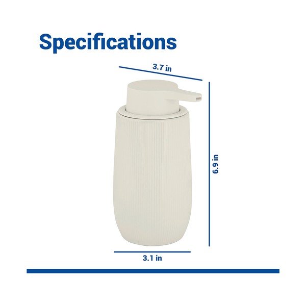 Krémszínű műanyag szappanadagoló 400 ml Fablo – Wenko-image-4