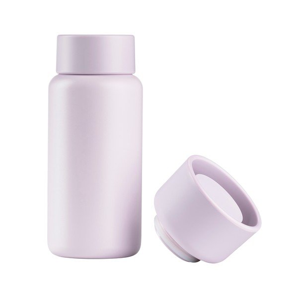 Világos rózsaszín rozsdamentes acél termobögre 400 ml Singles – Zone