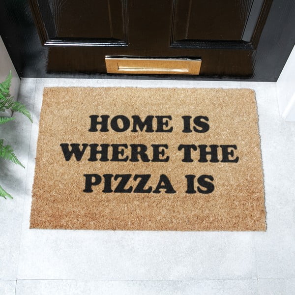 Kókuszrost lábtörlő 40x60 cm Home Is Where the Pizza Is – Artsy Doormats-image-2
