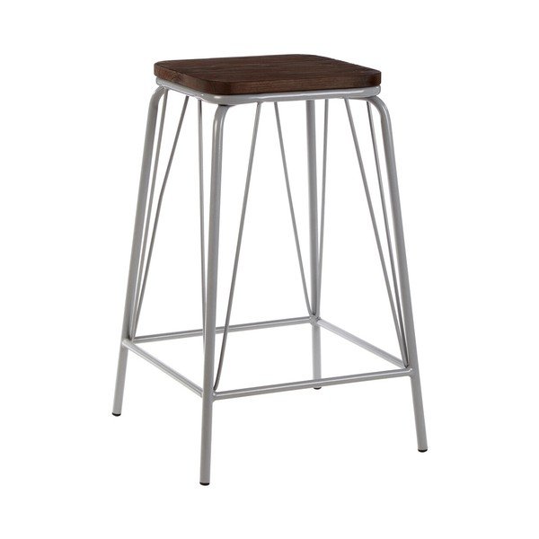 Szürke-sötét natúr színű szilfa ülőke District – Premier Housewares
