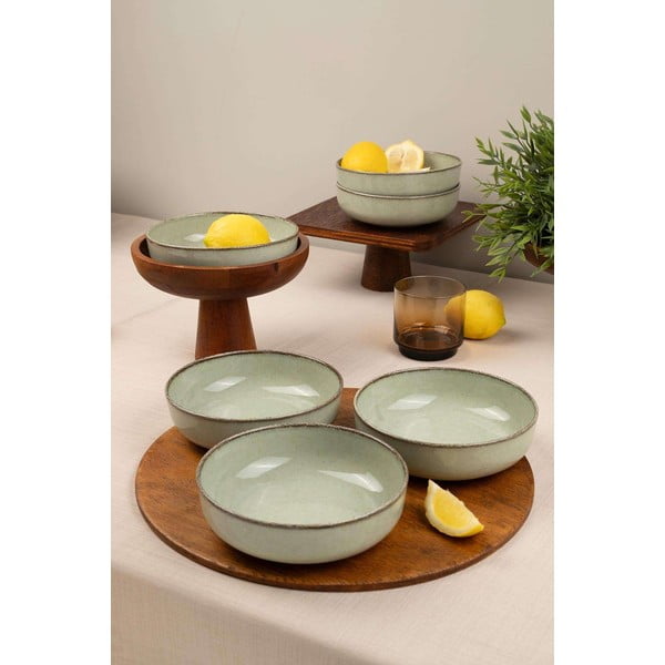 Világoszöld porcelán tálka szett 6 db-os 75 ml – Hermia-image-1